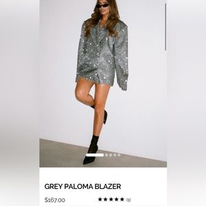 SLA the label grey Paloma blazer